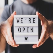 We are open