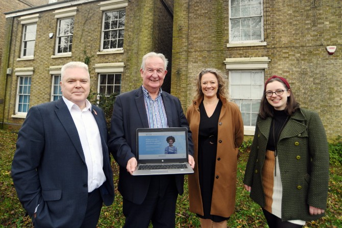 Group of people with an award
