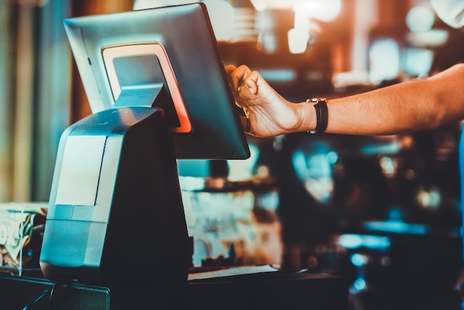Image of a computer screen being operated
